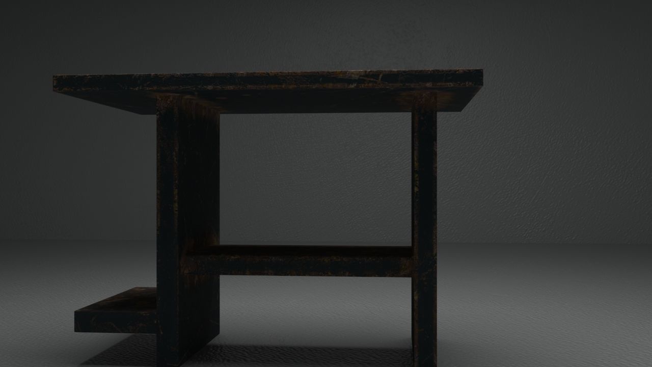 Desk Rust 3D model_3