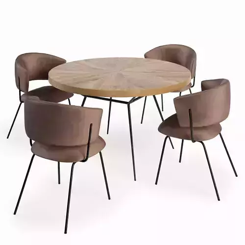 Portello Chair and Frank Table