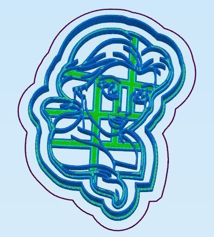 Beauty and the Beast Cookie Cutter Set 3D print model_1