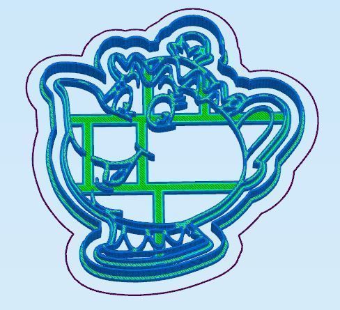 Beauty and the Beast Cookie Cutter Set 3D print model_7