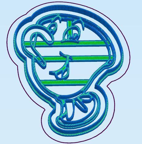 Beauty and the Beast Cookie Cutter Set 3D print model_5