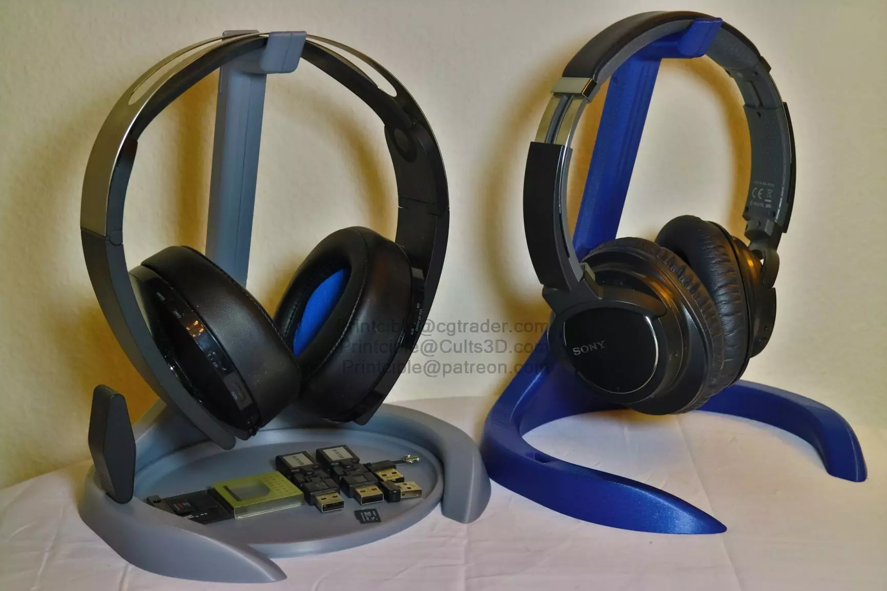 Headphone-Stand stand for tablet Free 3D print model