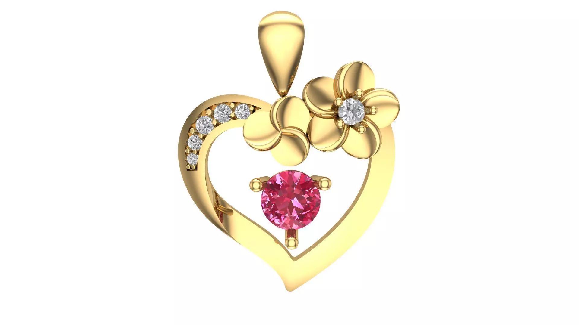 heart pendal 3D print model