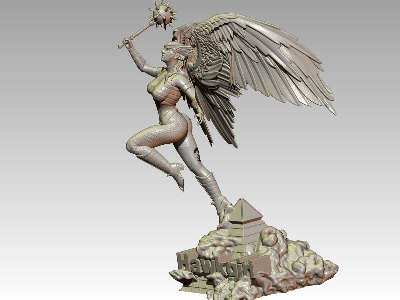Hawkgirl 3D print model_2