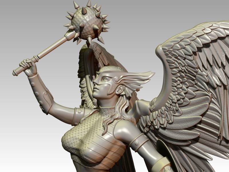 Hawkgirl 3D print model_3