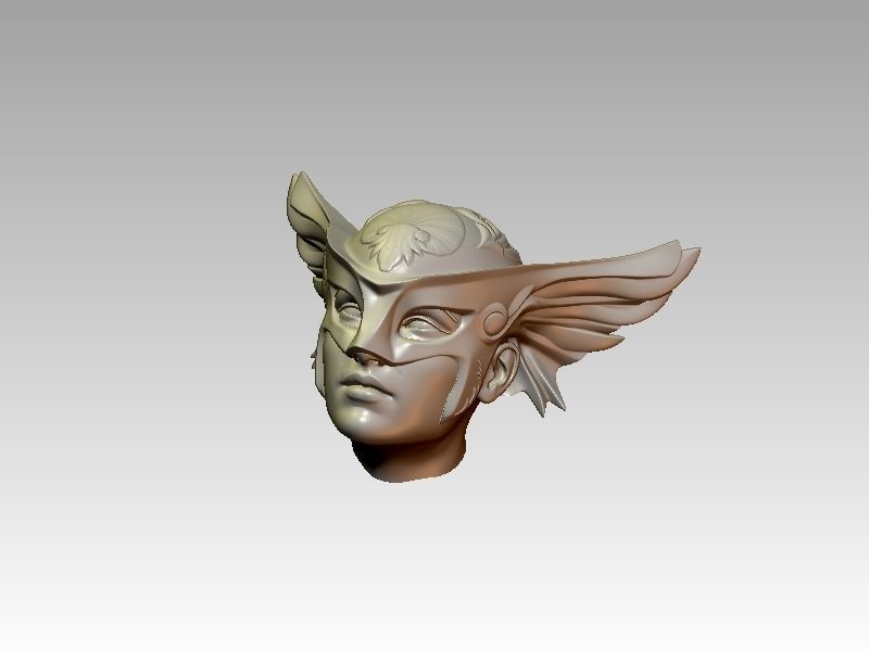 Hawkgirl 3D print model_11