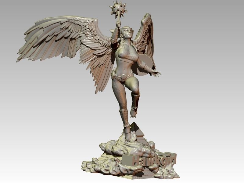 Hawkgirl 3D print model_5