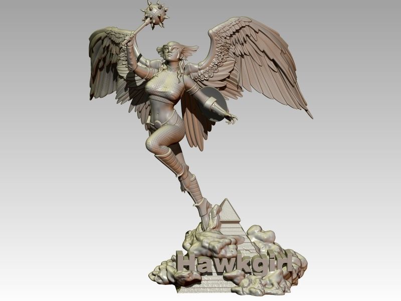 Hawkgirl 3D print model_4