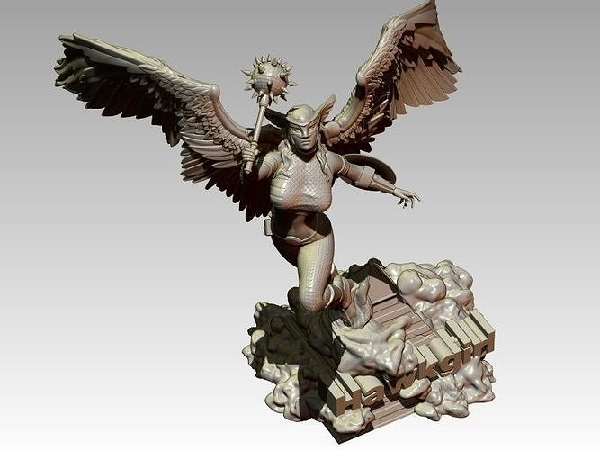 Hawkgirl 3D print model