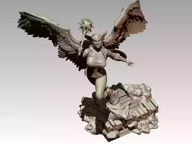 Hawkgirl 3D print model