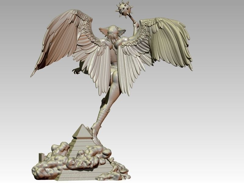 Hawkgirl 3D print model_6
