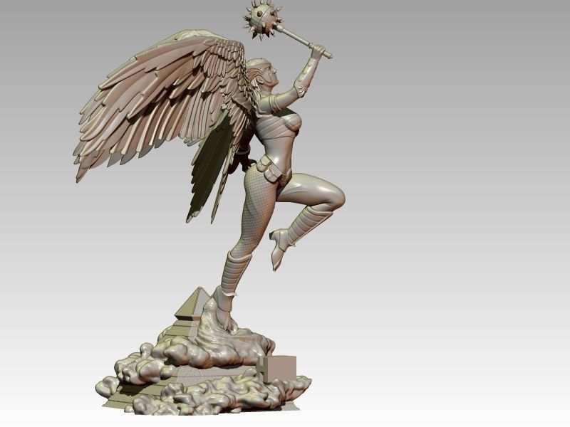 Hawkgirl 3D print model_7
