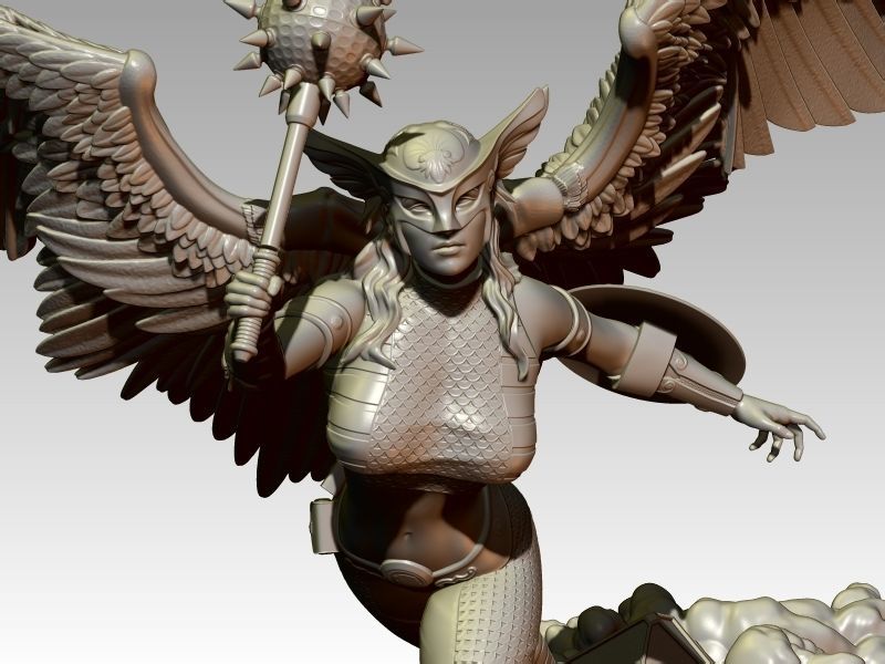 Hawkgirl 3D print model_1
