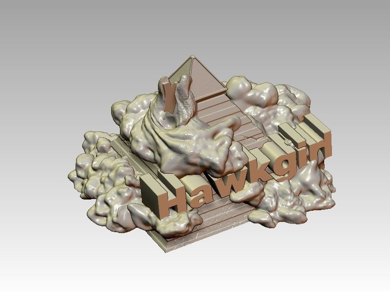 Hawkgirl 3D print model_8