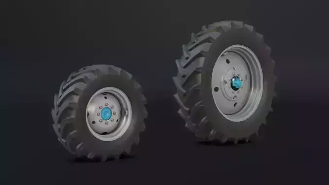 Set of wheels for MTZ tractor Assembly