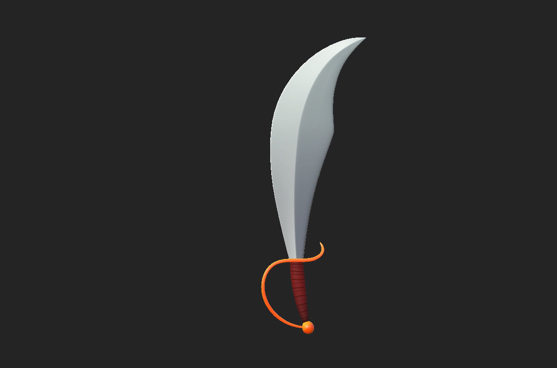 Pirate Sword 3D model_10