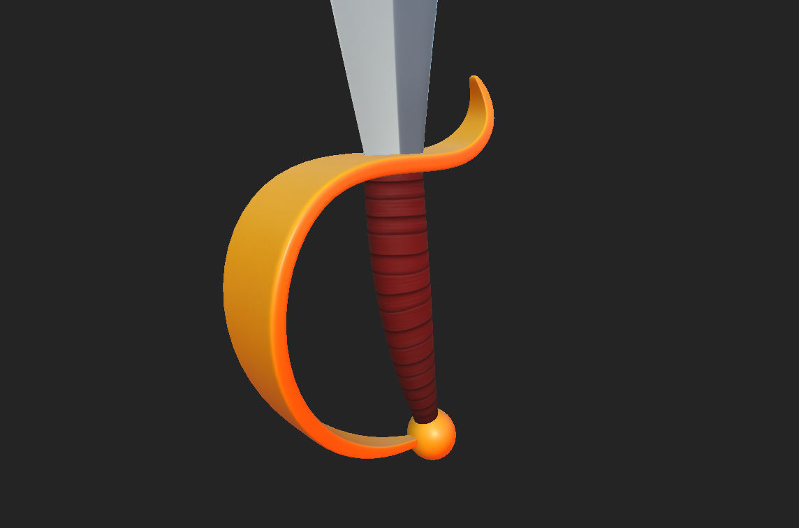 Pirate Sword 3D model_15