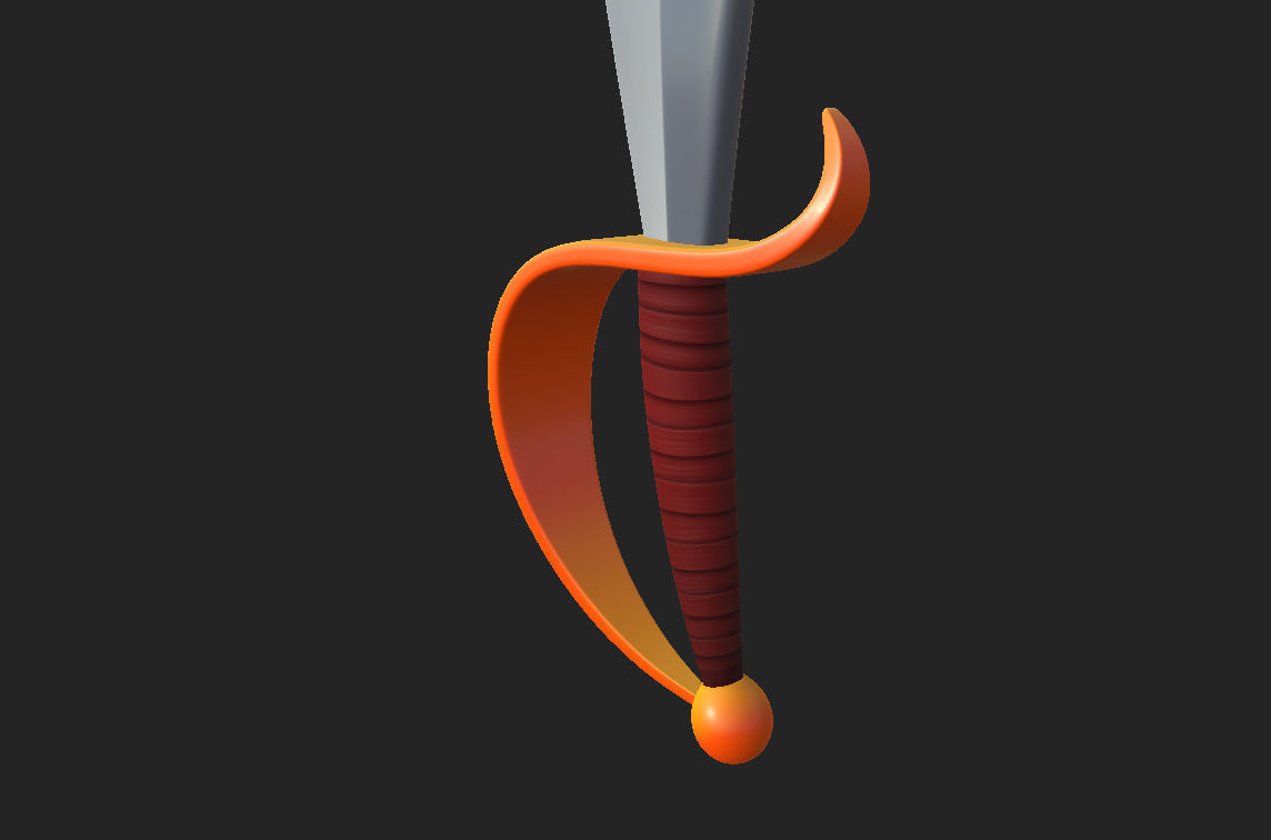 Pirate Sword 3D model_14