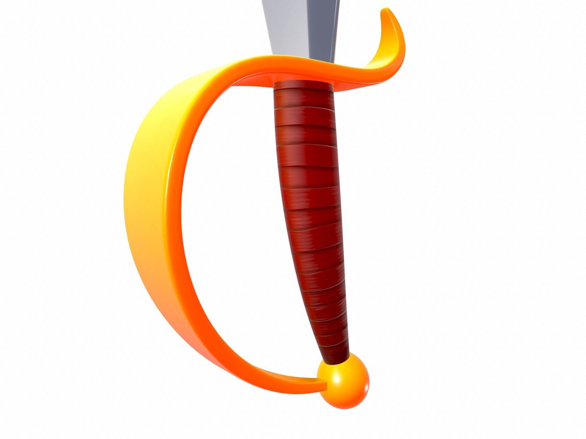 Pirate Sword 3D model_6