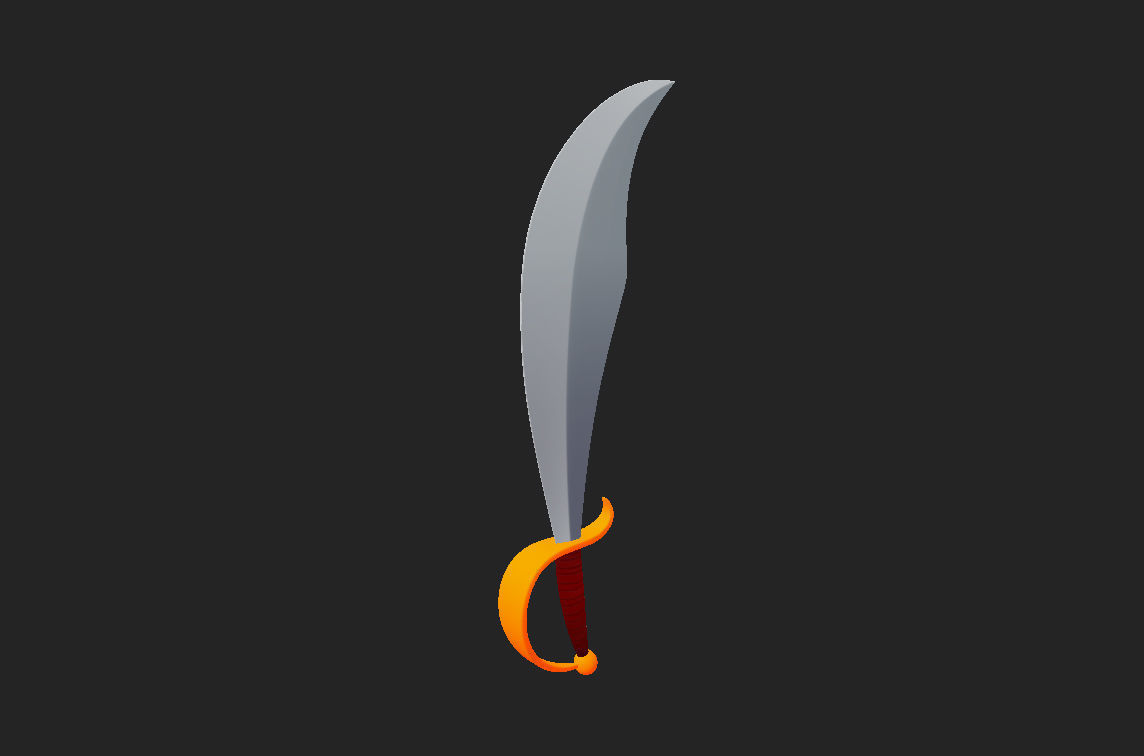 Pirate Sword 3D model_8