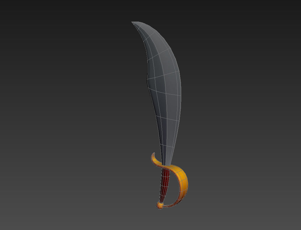 Pirate Sword 3D model_18