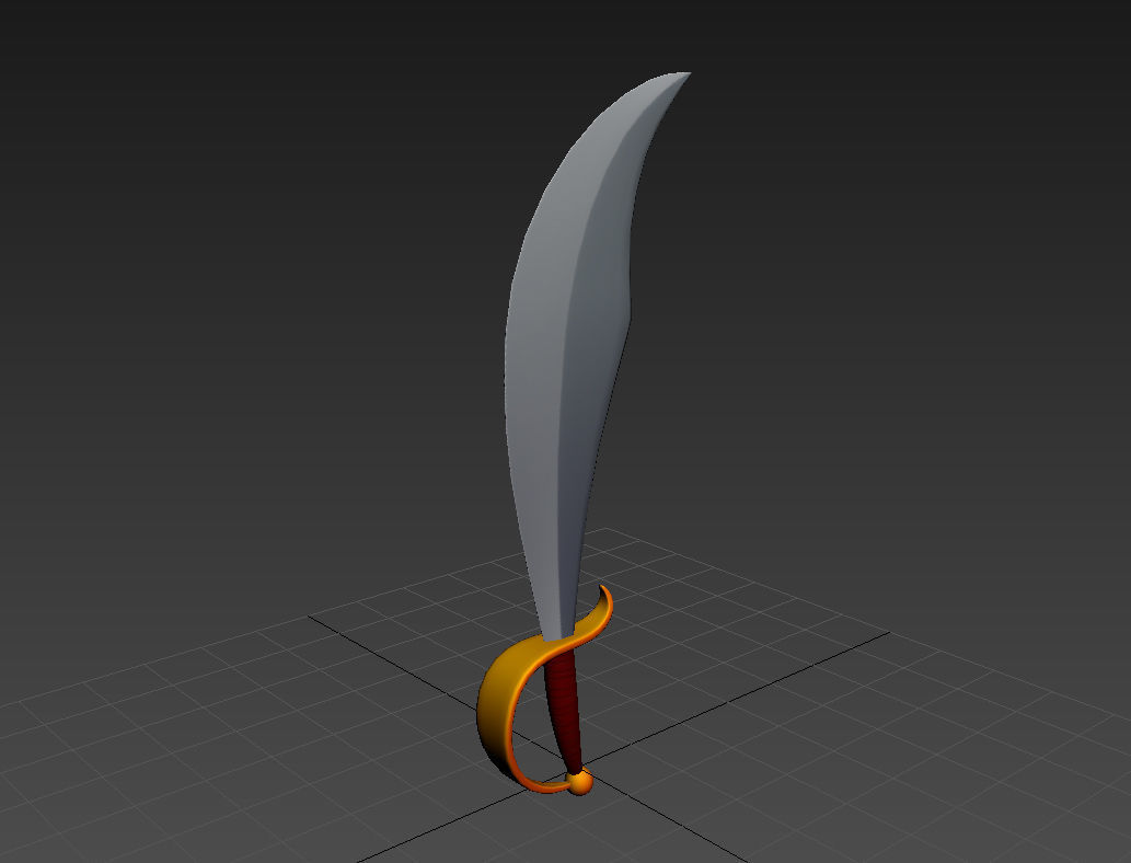 Pirate Sword 3D model_17