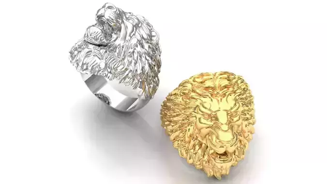 Roaring Lion Ring