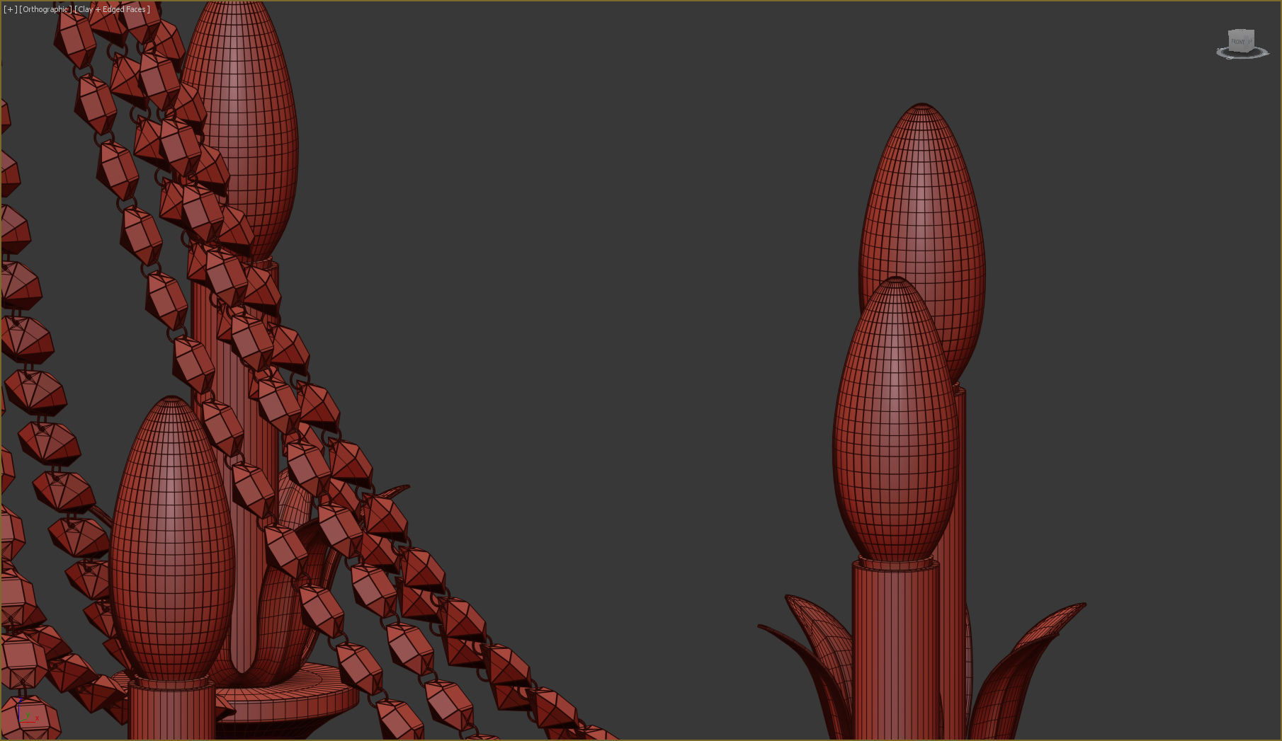 Louis Chandelier 3D model_14