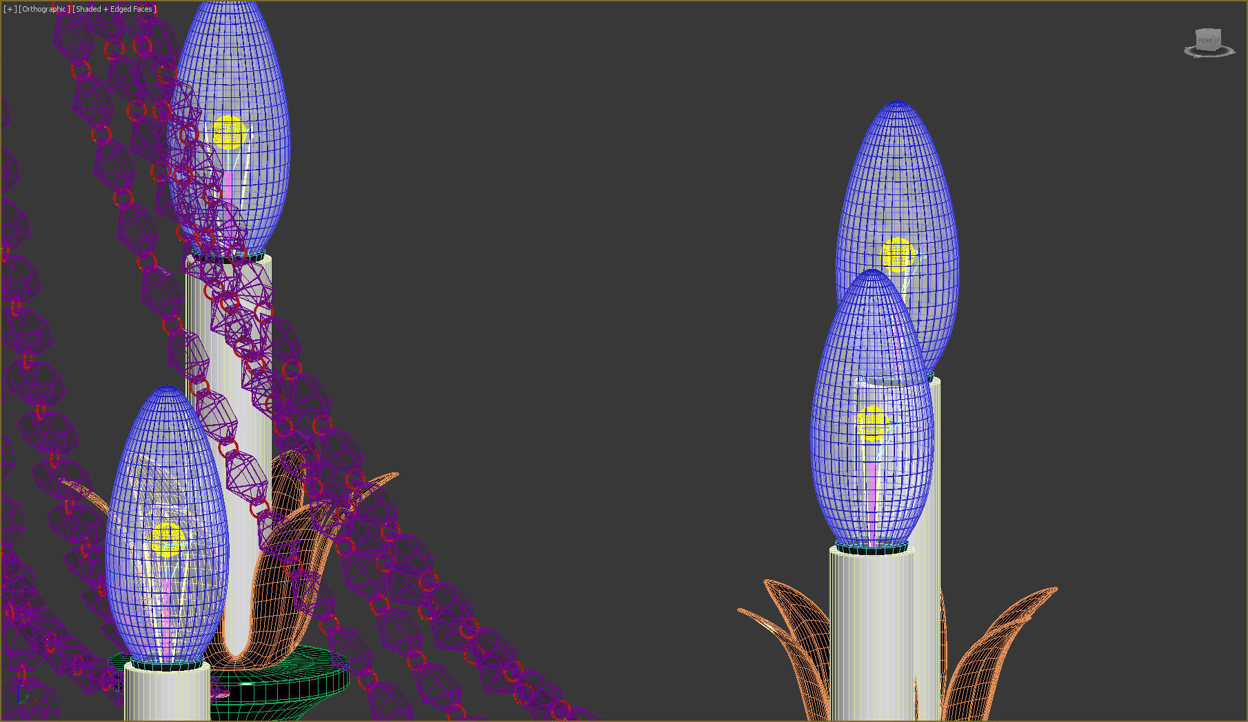 Louis Chandelier 3D model_15