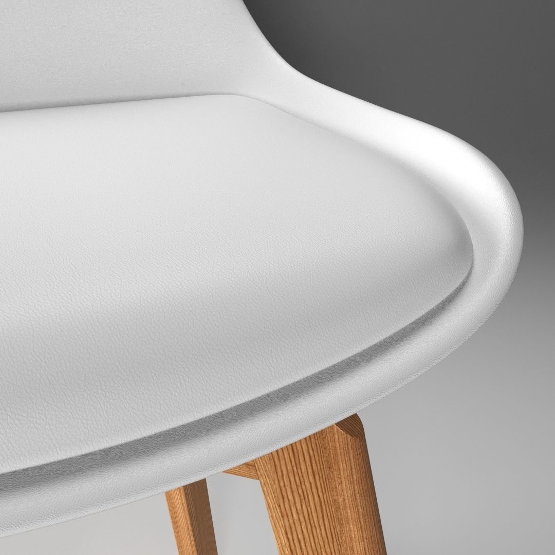 Modern Table Chair Lamp Set  3D model_6