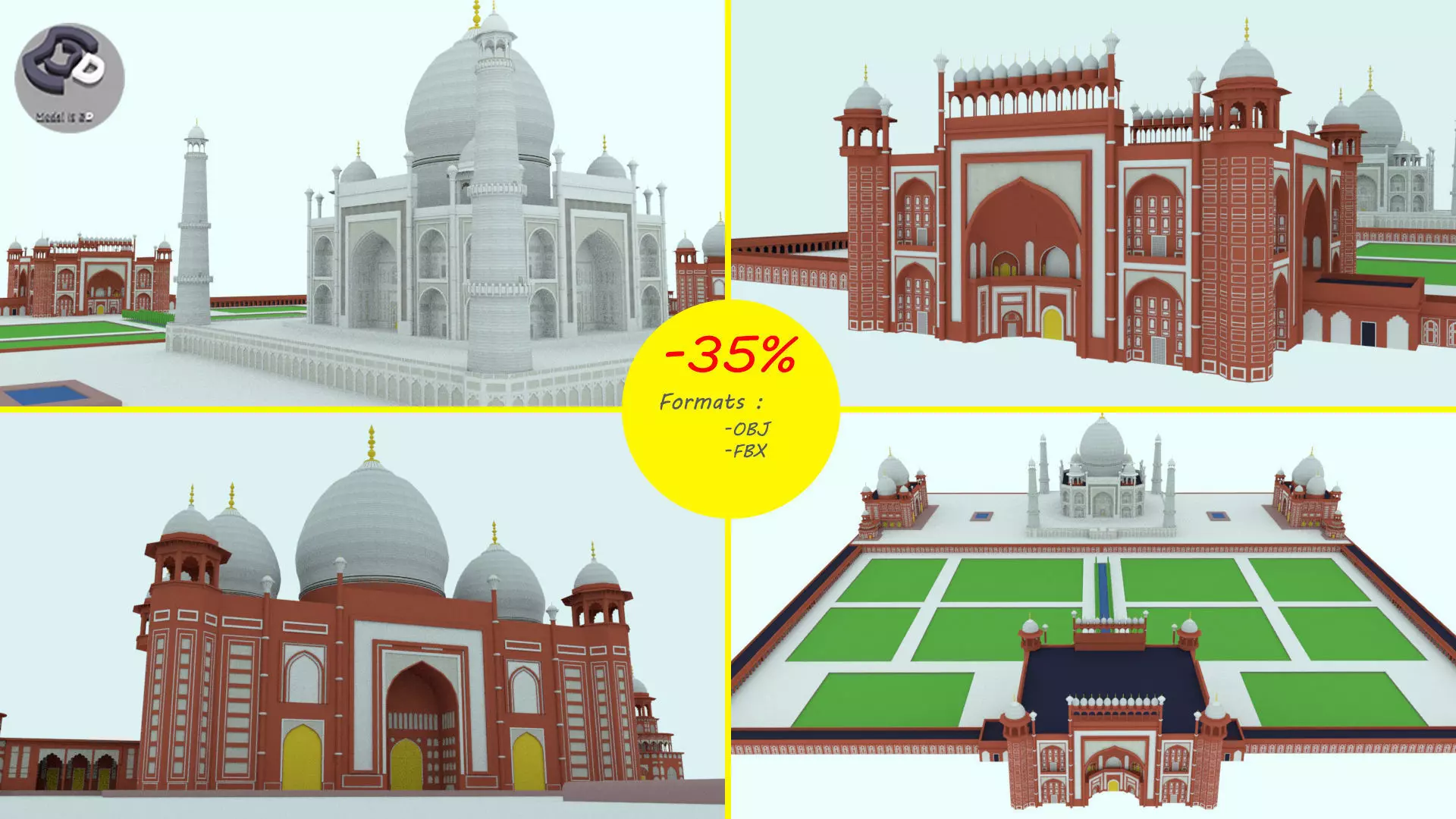 TajMahal taj mahal 3D model_0