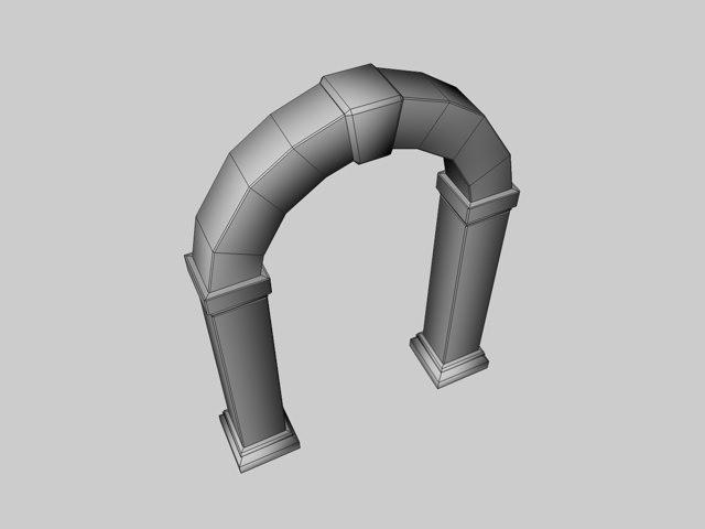 Ancient Stone Portal 3D Model 3D model_3