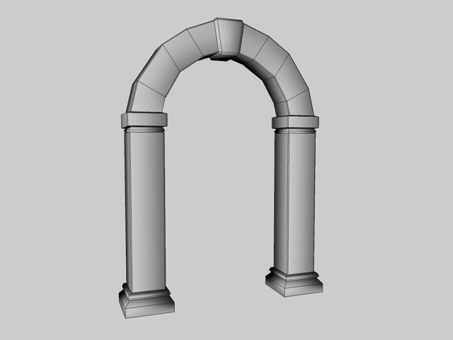 Ancient Stone Portal 3D Model 3D model_4