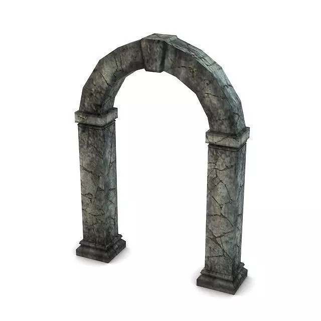 Ancient Stone Portal 3D Model 3D model_0