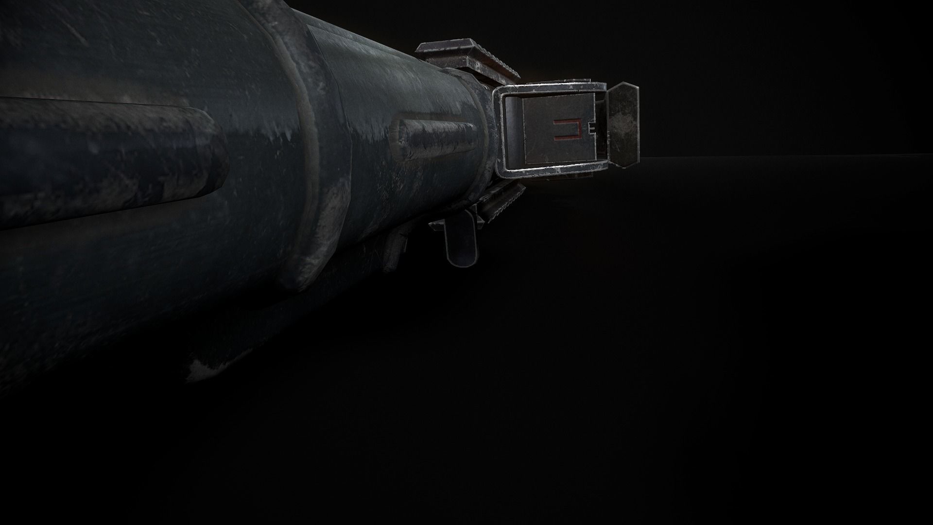 Ris plank and forearms AKS74U Low-poly 3D model_4