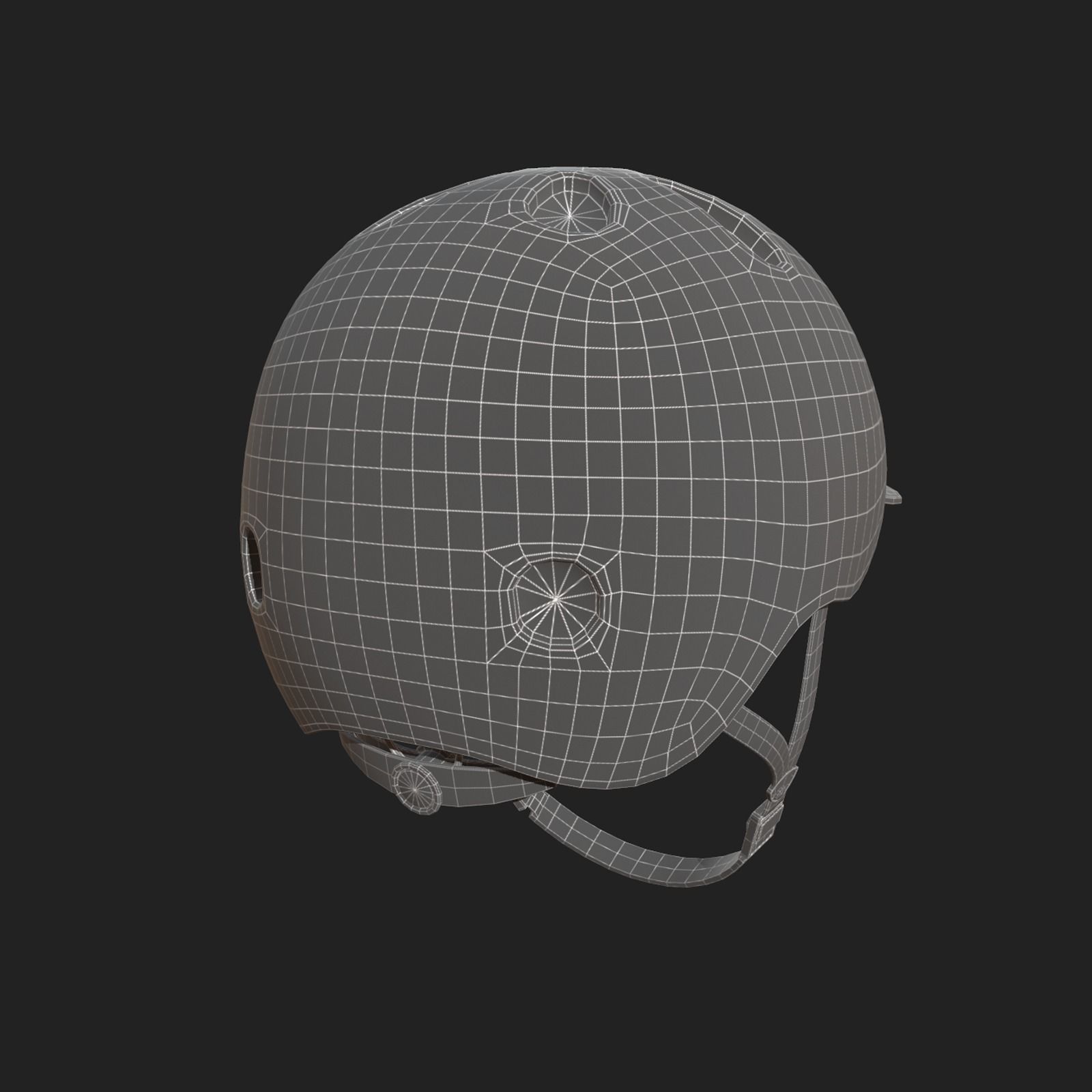 Helmet sport Color 3d Generic fantasy low poly  Low-poly 3D model_7