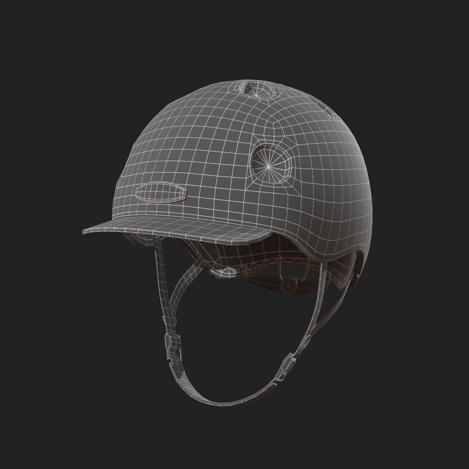 Helmet sport Color 3d Generic fantasy low poly  Low-poly 3D model_8