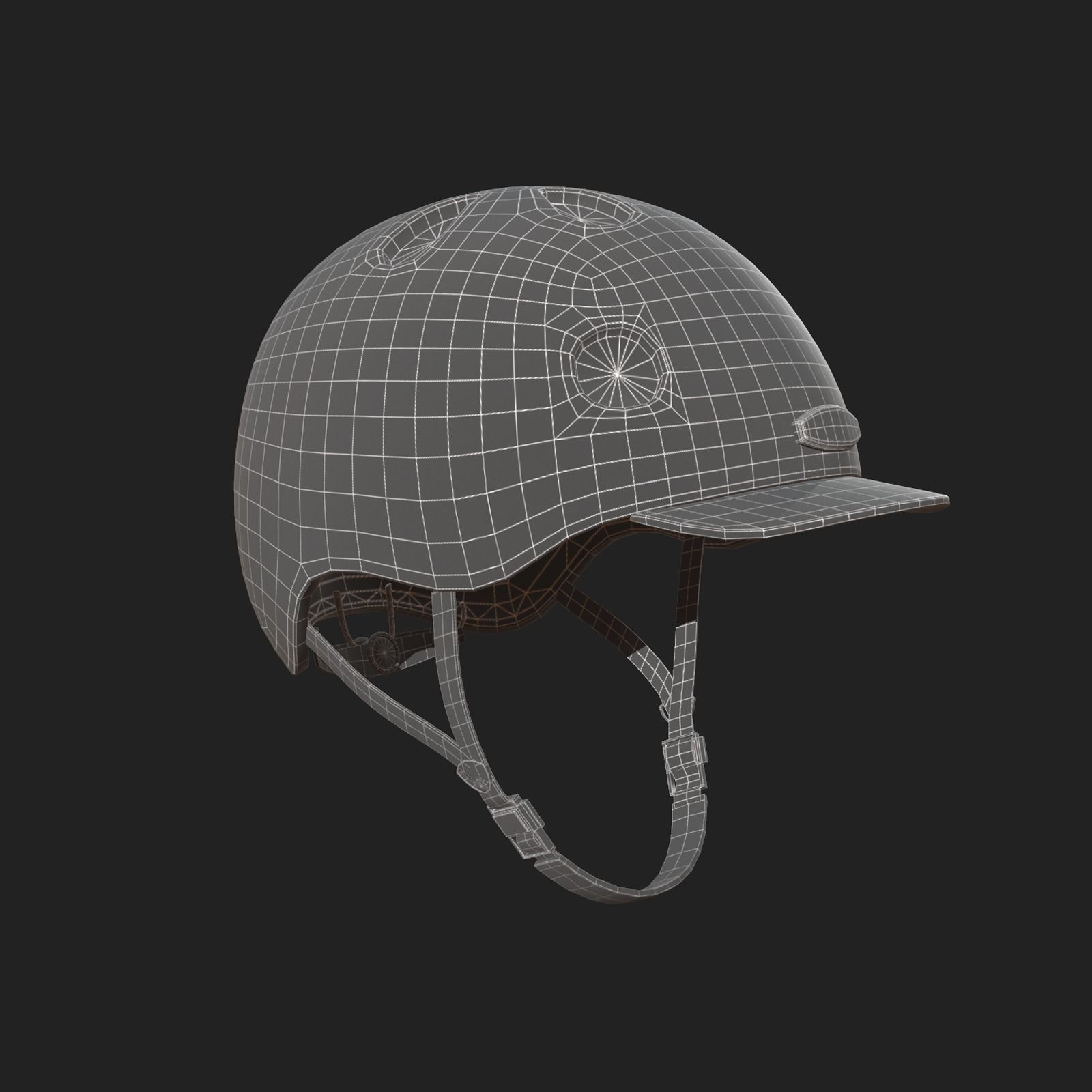 Helmet sport Color 3d Generic fantasy low poly  Low-poly 3D model_9