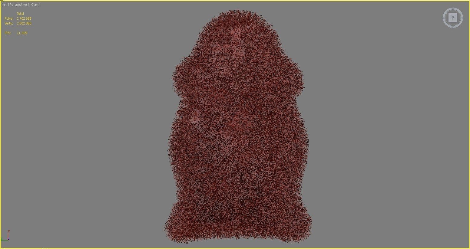 skold sheepskin rug 3D model_5