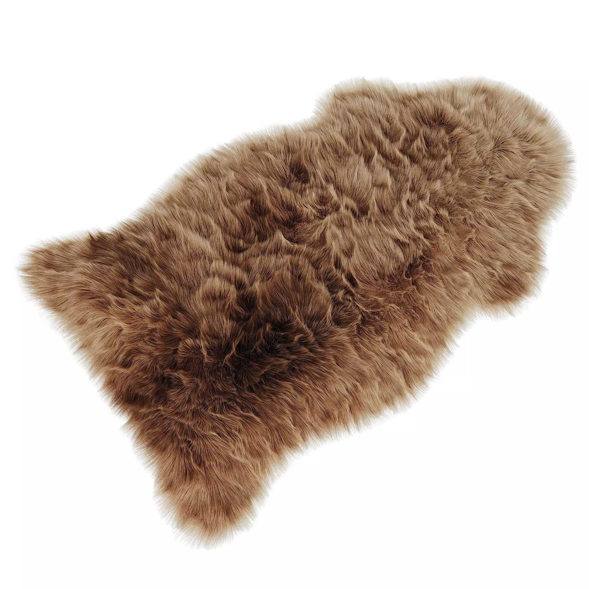 skold sheepskin rug 3D model_0