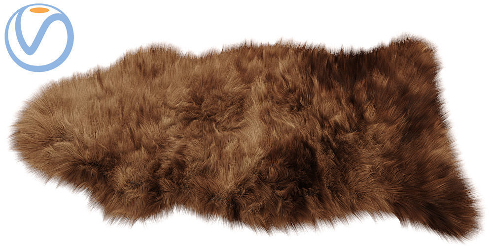 skold sheepskin rug 3D model_3