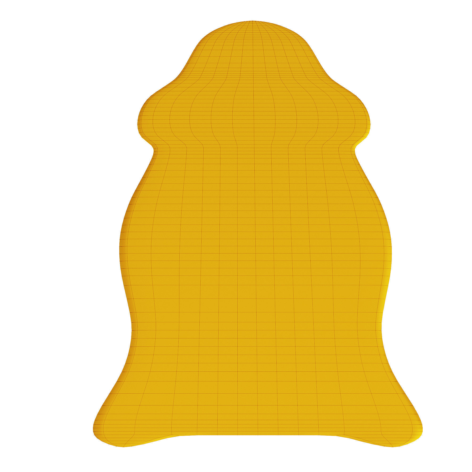 skold sheepskin rug 3D model_4