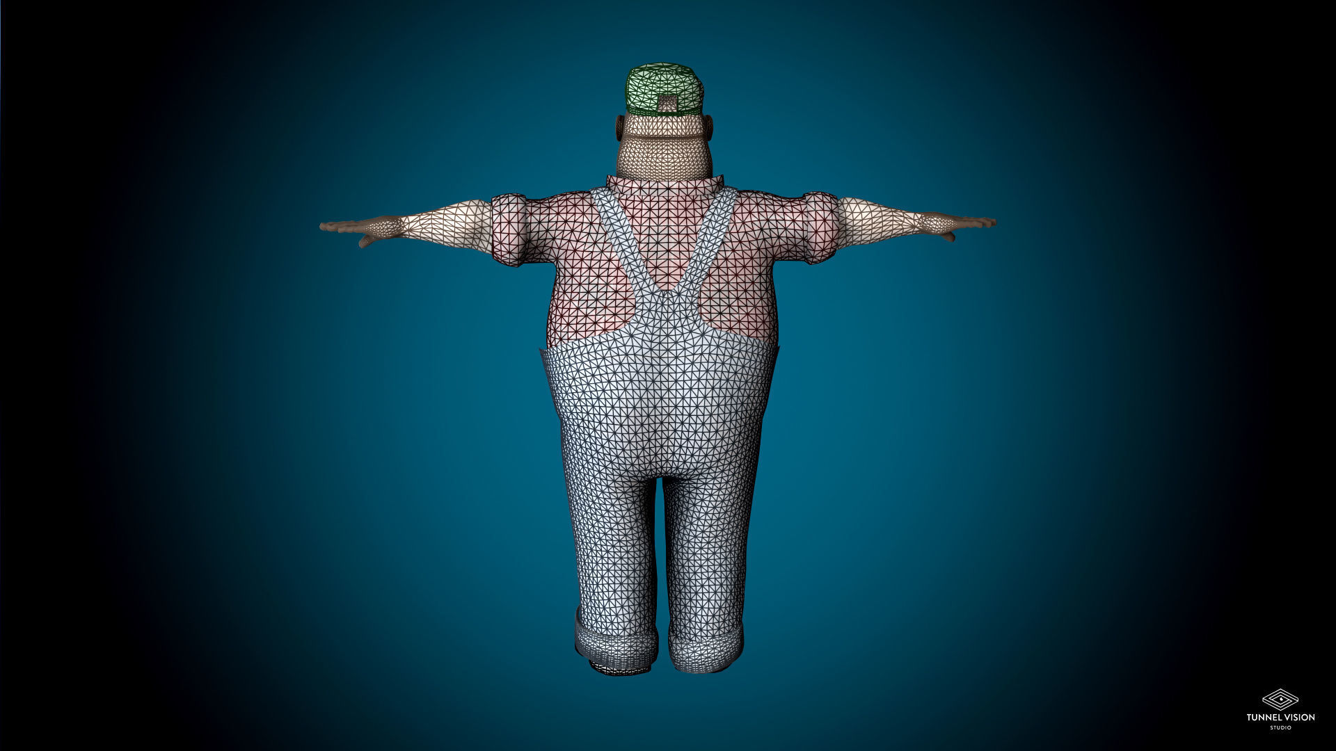 Mr Globetrotter Male Character Low-poly 3D model_6