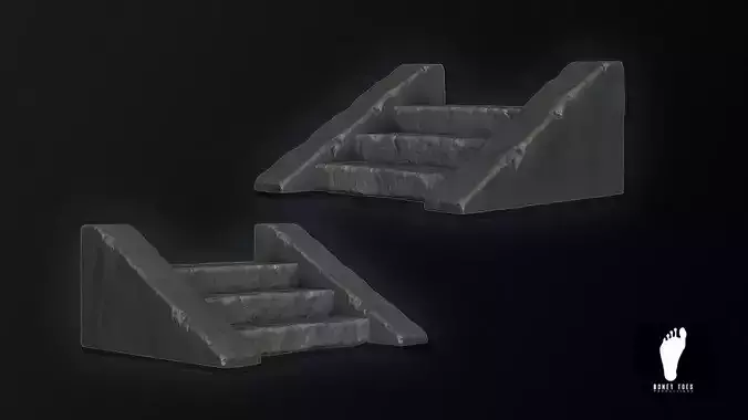 3D Stone Staircase