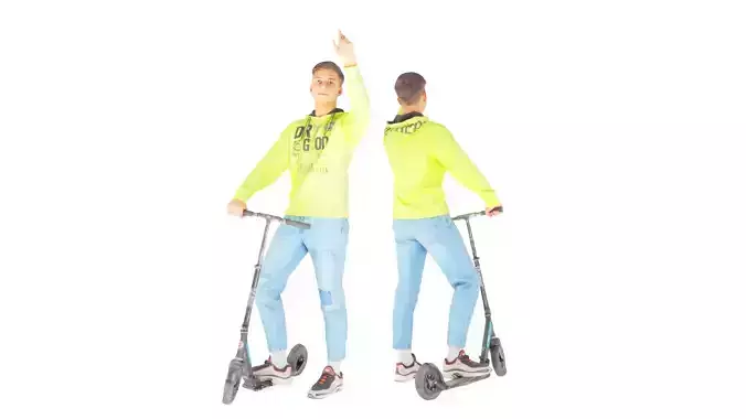 Young man on a skooter 27