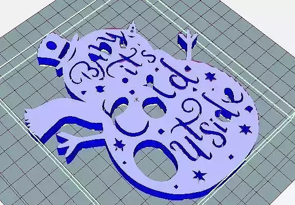 Snow doll christmas ornament  3D print model