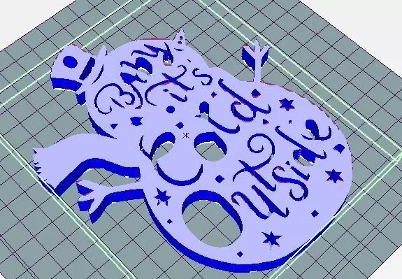 Snow doll christmas ornament  3D print model_0