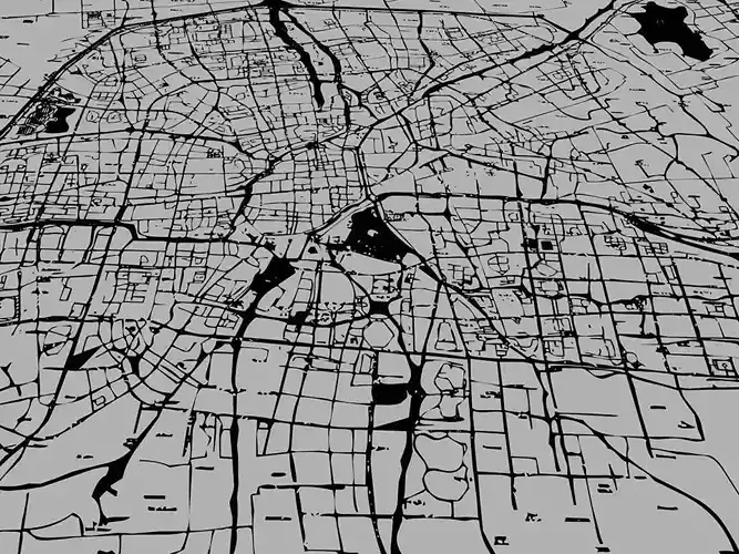 Urban vector city map