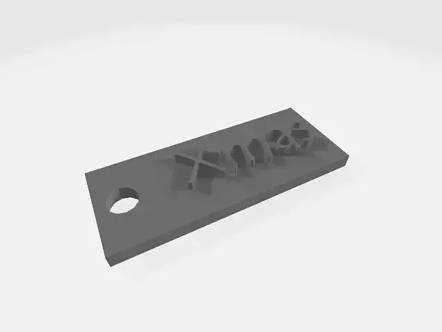 Xmas Keychain 3D print model