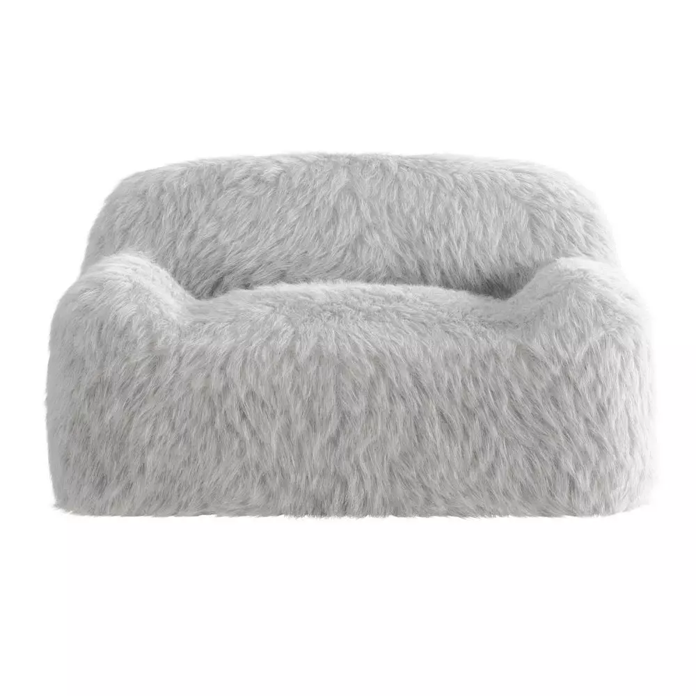 Armchair Kashmir Faux Fur 3D model_0